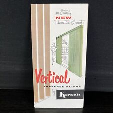 VTG Store Brochure Building Home Kirsch Vertical Traverse Blinds Windows 1950s comprar usado  Enviando para Brazil