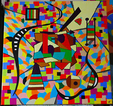 Tableau acrylique toile d'occasion  Condé-sur-Noireau