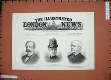 Estampa antiga 1888 Ebba Munck General Manzaro Robert Montgomery masculina 19º comprar usado  Enviando para Brazil