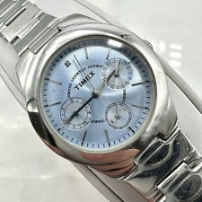 Usado, Relógio Timex Feminino T2N973 Aço Inoxidável/Azul Aço Inoxidável Nova Bateria Tamanho 6” comprar usado  Enviando para Brazil