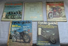CYCLE GUIDE Revista MOTOCICLETA Vintage LOTE 1972 Abril MAIO Out NOV & SETEMBRO 1971 comprar usado  Enviando para Brazil