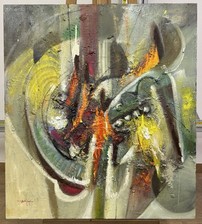 Quadro ad olio su tela “astratto”di Vincenzo Di Giorgio 90x80,casa, arredamento comprar usado  Enviando para Brazil