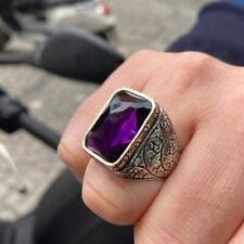 Elegant amethyst signet d'occasion  Nogent-sur-Marne