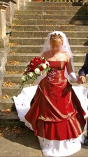 Zweiteilges brautkleid ballkle gebraucht kaufen  Bernau