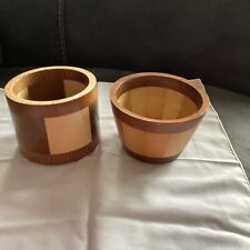 bowl set retro wooden for sale  CLECKHEATON