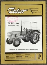 ZETOR Typ 5711 CIĄGNIK Ulotka sprzedaży rolniczej maj 1976 Tekst niemiecki #5,76 na sprzedaż  Wysyłka do Poland