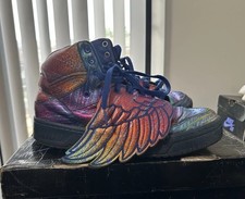 Tênis Jeremy Scott X Adidas JS Wings Rainbow Foil multicolorido Hi Tops masculino 9.5, usado comprar usado  Enviando para Brazil