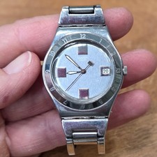 Usado, Relógio feminino Swatch Irony fabricado na Suíça aço inoxidável mostrador prateado data comprar usado  Enviando para Brazil