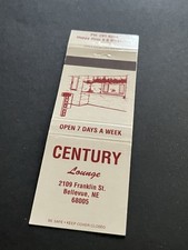 Vintage nebraska matchbook for sale  Skokie