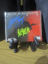 Capa de CD KERRY KING SLAYER autêntica autografada/assinada DÉCADA DE AGRESSÃO comprar usado  Enviando para Brazil