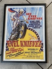 Evel knievel framed for sale  MANCHESTER