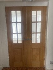 Double oak doors for sale  BOOTLE