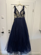 Abendkleid blau normale gebraucht kaufen  Werlte