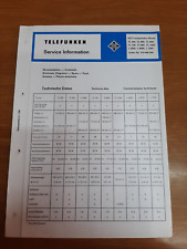 Telefunken service manual usato  San Giuliano di Puglia