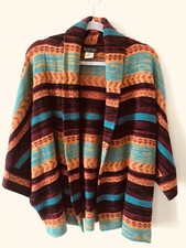 Usado, Cardigã aberto Billabong Designers armário malha suéter navajo boho turquesa P P P comprar usado  Enviando para Brazil
