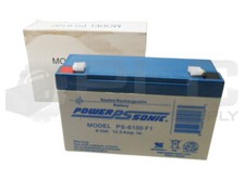NOVA BATERIA RECARREGÁVEL SELADA POWERSONIC PS-6100 F1 6V PS-6100 *LEIA*, usado comprar usado  Enviando para Brazil