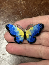 Vintage enamel butterfly for sale  PLYMOUTH