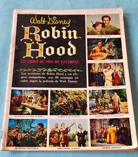 Walt Disney Robin Hood vintage 1970 LIVRO álbum de adesivos ESPANHA R. Todd & J. Arroz comprar usado  Enviando para Brazil