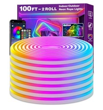 Usado, AILBTON Luzes de Corda de Neon Led 100 Pés, Controle com Aplicativo/Remoto, Corda de Led Flexível... comprar usado Usado, AILBTON Luzes de Corda de Neon Led 100 Pés, Controle com Aplicativo/Remoto, Corda de Led Flexível... comprar usado  Enviando para Brazil