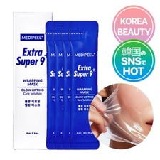 Usado, DAISO Korea MEDIPEEL Extra Super 9+ Máscara de Envoltório Glow Lifting 4ml × 4 peças comprar usado  Enviando para Brazil