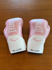 Luvas de boxe Everlast Elite com Ever Shield rosa 12 onças oz comprar usado  Enviando para Brazil