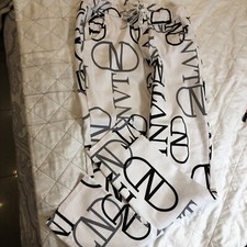 Hose schwarz weiß gebraucht kaufen  Dormagen
