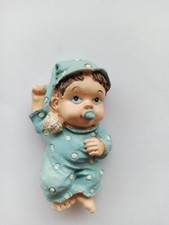 Usado, Ímã decorativo feito à mão "Criança com chupeta". década de 1990. comprar usado  Enviando para Brazil