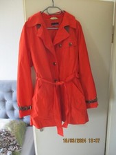 Dunkeloranger trenchcoat pia gebraucht kaufen  Essen