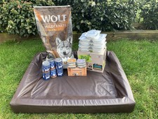 Leather dog bed for sale  MILTON KEYNES