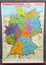 Vintage deutschlandkarte rollb gebraucht kaufen  Berghülen
