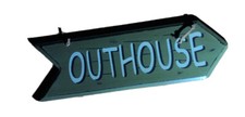 Outhouse directional wooden for sale  Brasstown