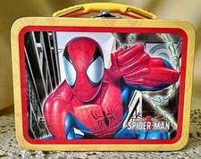 Lancheira SPIDER MAN MINI MÉDIA NOVA MARVEL 2005 METAL CABO PLÁSTICO GC VAZIA. comprar usado  Enviando para Brazil