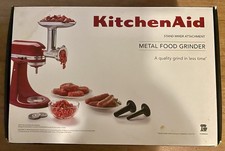 Accesorio mezclador de pie para molinillo de alimentos de metal KitchenAid (KSMMGA) segunda mano  Embacar hacia Mexico