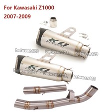 Usado, Deslizamento para Kawasaki Z1000 2007-2009 R&L Motor Silenciador Tubo Ponta de Link Médio comprar usado  Enviando para Brazil