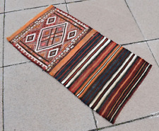 Fabuloso tapete antigo 15"" x 29"" item de colecionadores da Anatólia bordado tapete cigim, usado comprar usado  Enviando para Brazil