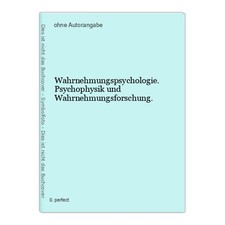 Wahrnehmungspsychologie psycho gebraucht kaufen  Grasellenbach