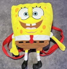 Usado, Bob Esponja Calça Quadrada Mochila de Pelúcia Alças Vermelhas Pequena Nickelodeon 2003 Vintage comprar usado  Enviando para Brazil