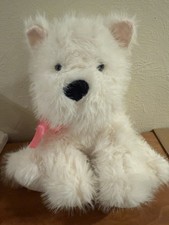 Westie Fluffy Sitting Plush Cuddle Toy Puppy West Highland White Terrier Dog Med, usado comprar usado Westie Fluffy Sitting Plush Cuddle Toy Puppy West Highland White Terrier Dog Med, usado comprar usado  Enviando para Brazil