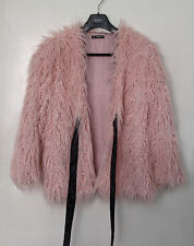 Pink shaggy faux for sale  LONDON