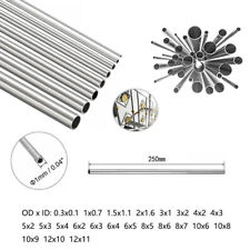 Tubo/tubo redondo de aço inoxidável -VÁRIOS TAMANHOS - GRAU 304 - 250mm de comprimento comprar usado  Enviando para Brazil