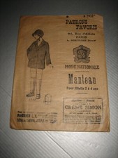 Ancien patron modèle d'occasion  Neuville-aux-Bois