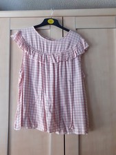 Pink gingham white for sale  KING'S LYNN