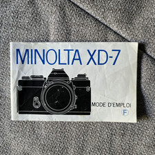 Mode emploi minolta d'occasion  Athis-Mons