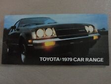 Toyota car brochure for sale  COLCHESTER