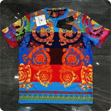 Camisa masculina Versace multicolorida tamanho EUA manga curta todos os tamanhos comprar usado  Enviando para Brazil