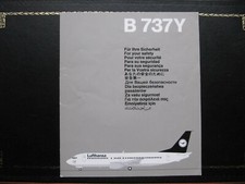 Cartão de segurança LUFTHANSA BOEING B 737Y 2/92 comprar usado Cartão de segurança LUFTHANSA BOEING B 737Y 2/92 comprar usado  Enviando para Brazil