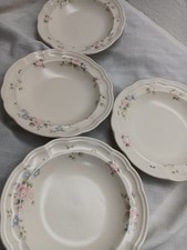 Conjunto de 4 tigelas de salada vintage Pfaltzgraff chá rosa 9" aro grande sopa pimenta  comprar usado  Enviando para Brazil
