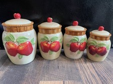 Apple kitchen canisters for sale  Allport