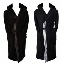 EMPORIO ARMANI Bademantel aus gekreuztem Baumwollfrottee mit Kapuze, Taschen und comprar usado  Enviando para Brazil