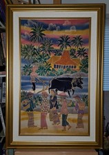 Vintage balinese batik for sale  Glendale